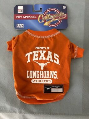 Texas Longhorns Pet Dog Shirt XS Collegiate New(F179)
